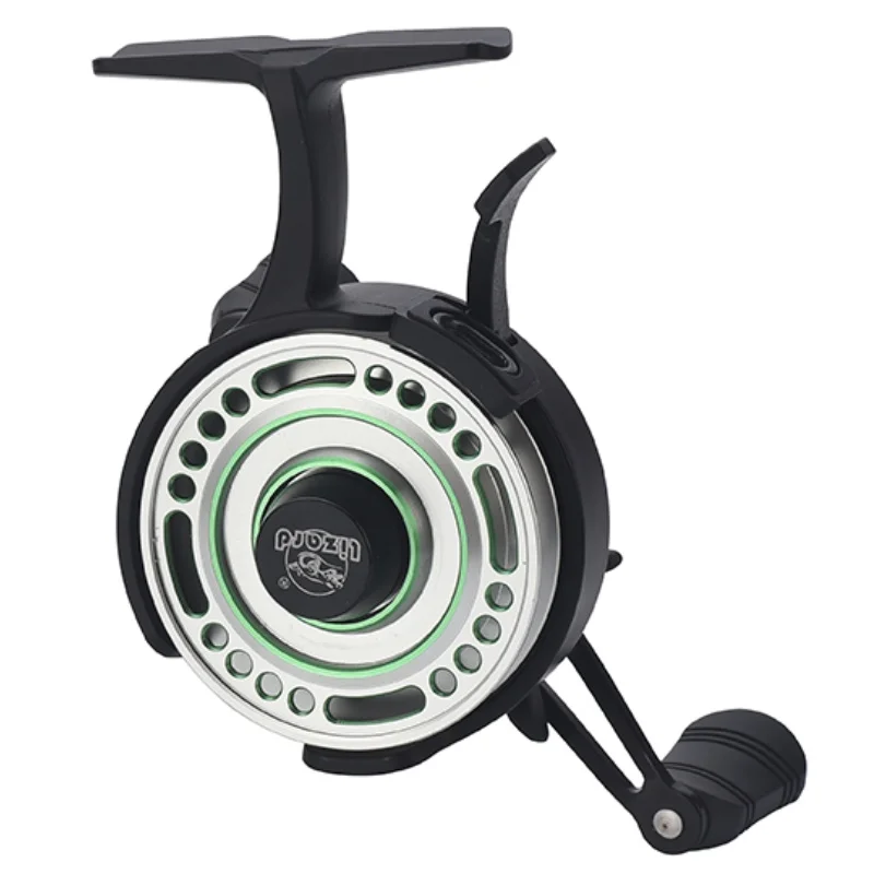 Ice Fishing Line - Lizard Free Runner Spulenrolle mit EVA-Knopf,