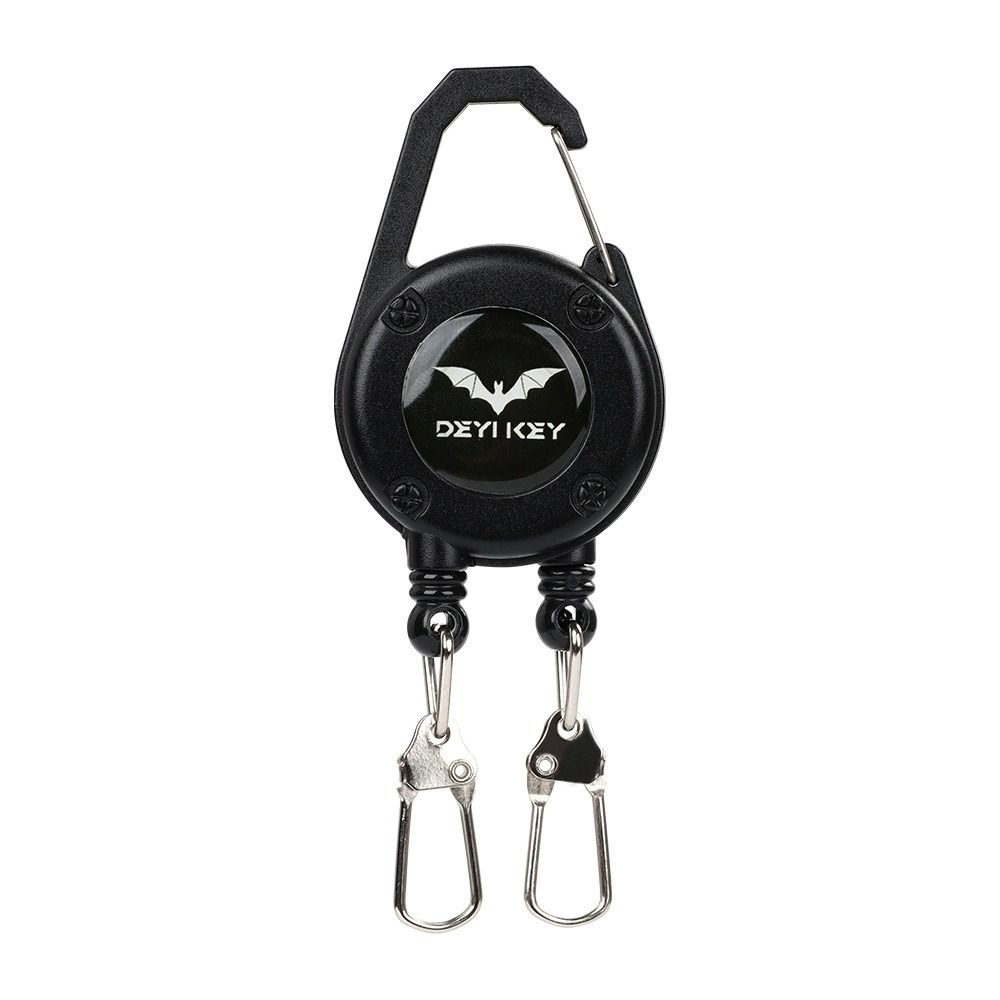 Penn Reel Fierce - Tragbarer Metall-Ausweishalter mit Doppelkopf, robuste Schlüsselkette