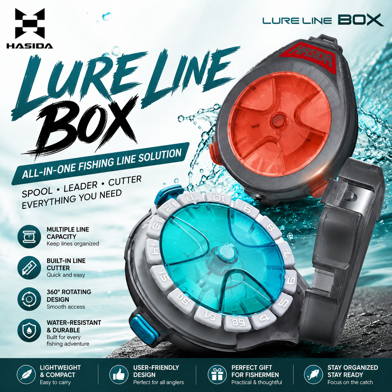 HASIDA Angelschnur-Box mit Cut – Leader Line Bewertung und Preis